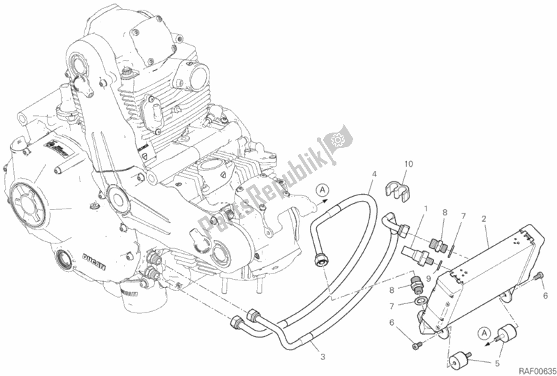 Wszystkie części do Ch? Odnica Oleju Ducati Scrambler 1100 PRO USA 2020